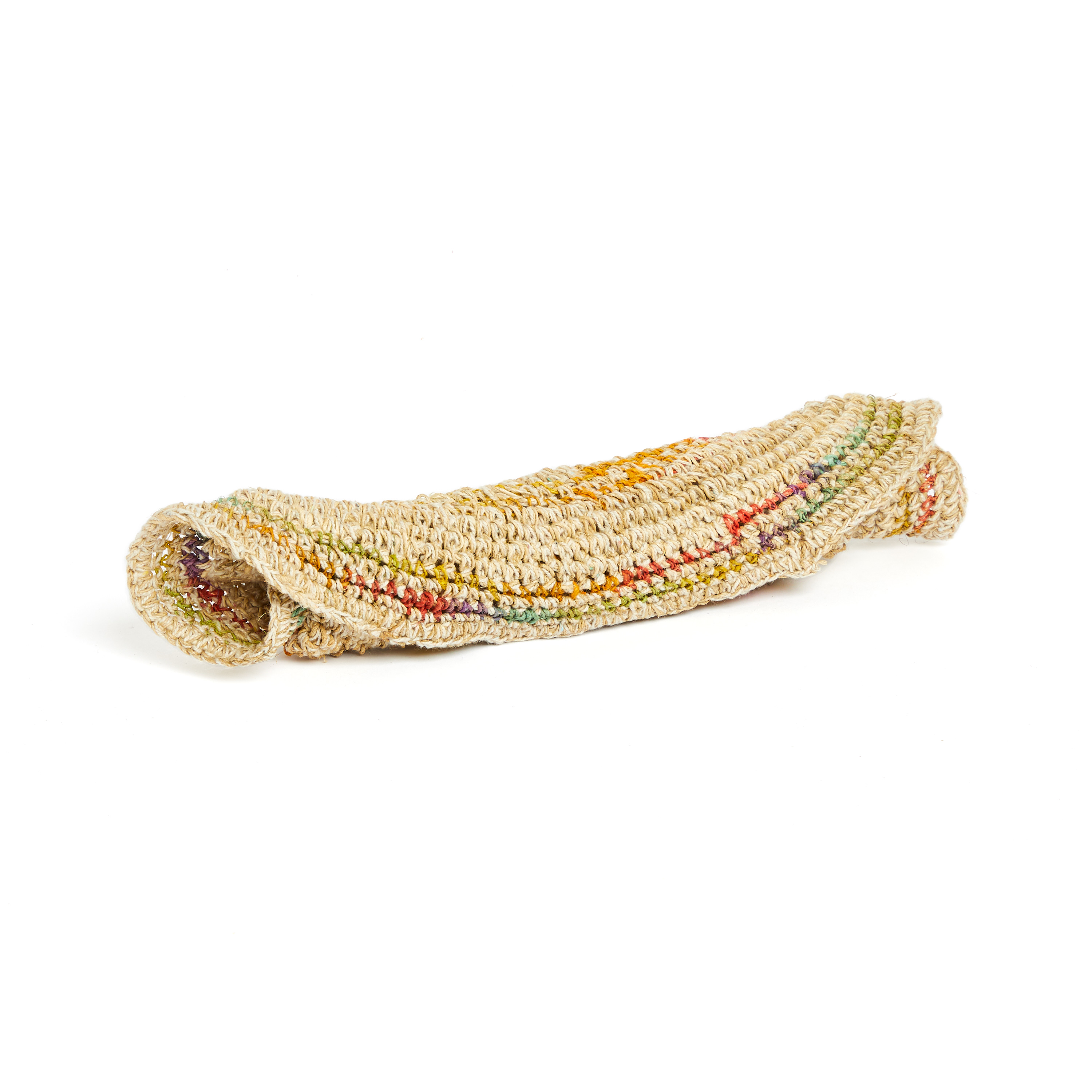 handgehäkelter Sommerhut aus Hanf und Baumwolle 