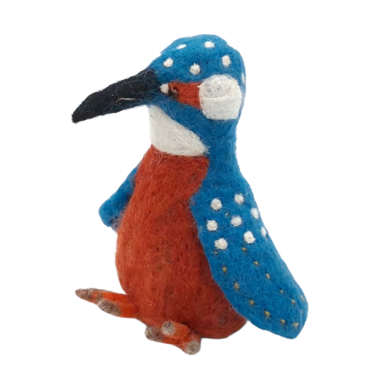 Eisvogel als Filz Eierwärmer 